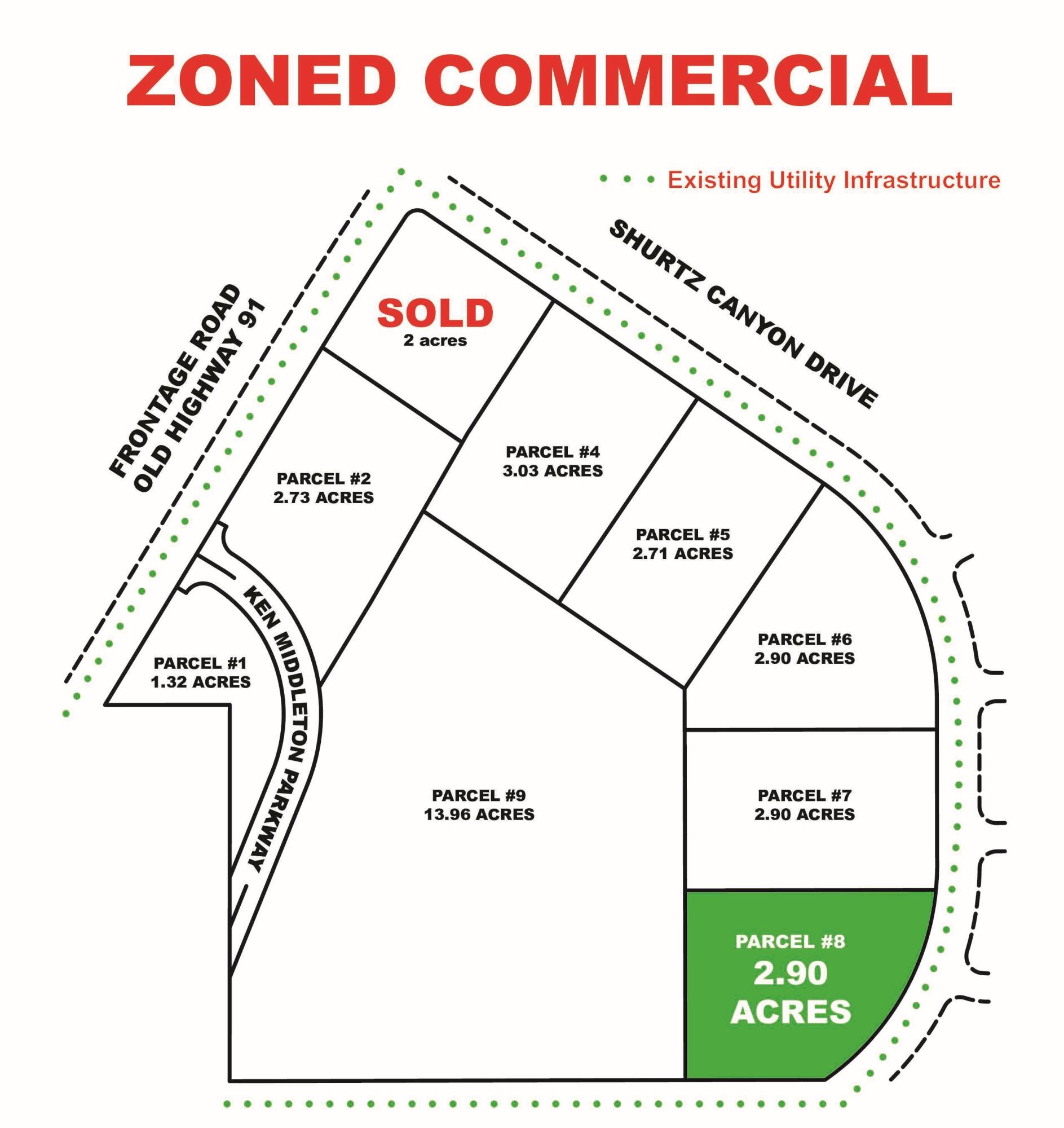 Parcel #8 2.9 Acres South Interchange, Commercial Lot, Cedar City, UT 84720 — photo 1
