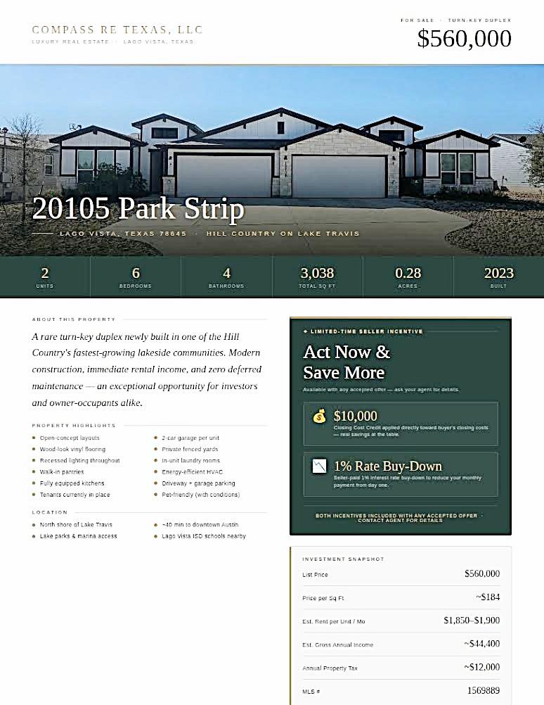 20105 Park Strip, Lago Vista, TX 78645 — photo 1