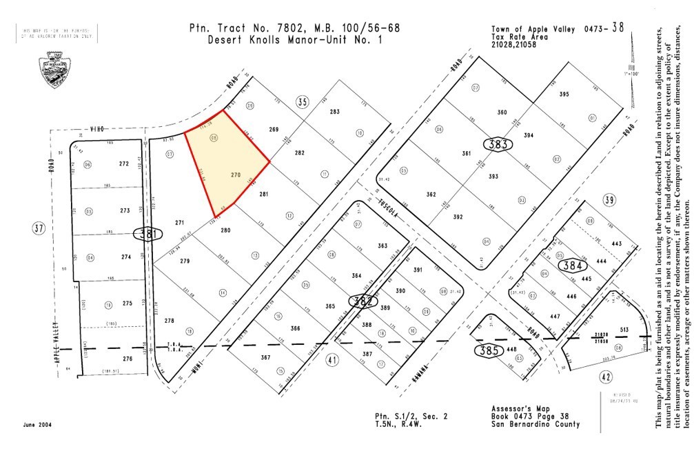 0 Viho Road, Apple Valley, CA 92307 — photo 1
