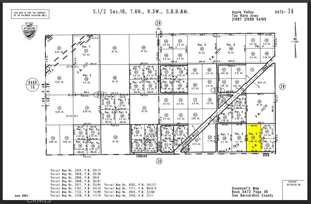 0 Johnson Parcel #0472-362-33 Road, Apple Valley, CA 92307 — photo 1