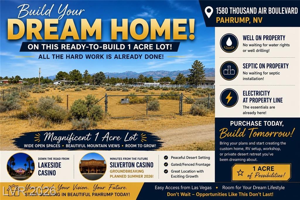 1580 Thousandaire Boulevard, Pahrump, NV 89048 — photo 1