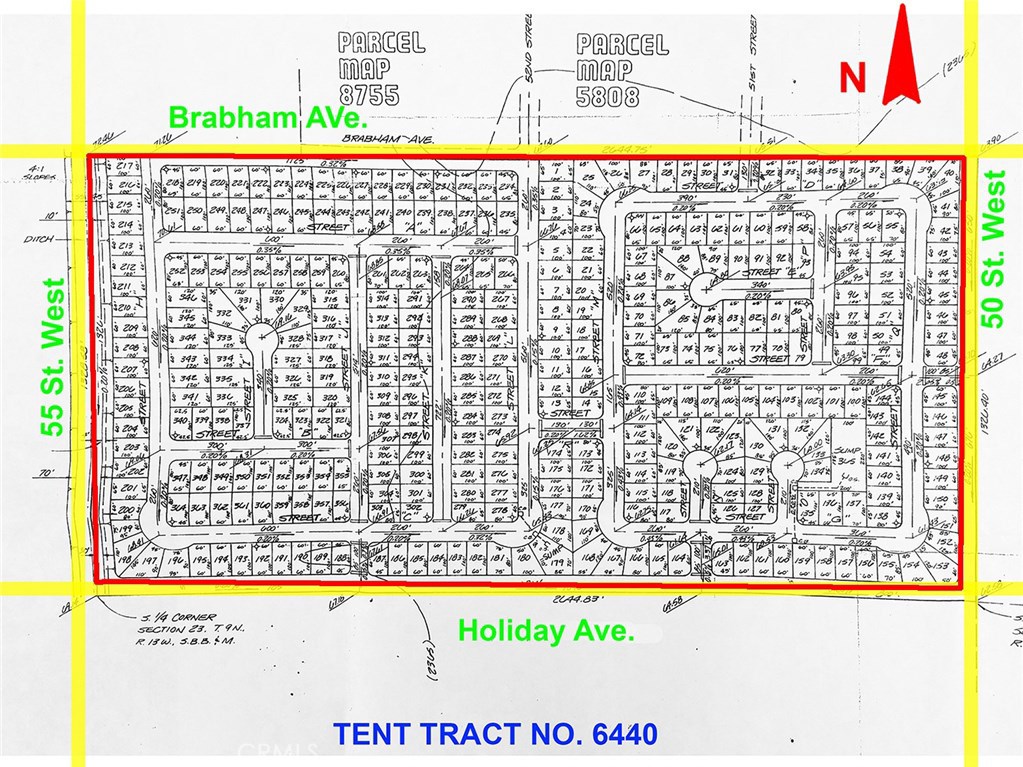 50 Street W to 55 Street West On Holiday Avenue, Rosamond, CA 93560 — photo 1