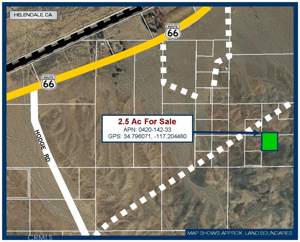 0 2.5 Ac Near Hodge Rd, Barstow, CA 92311 — photo 1