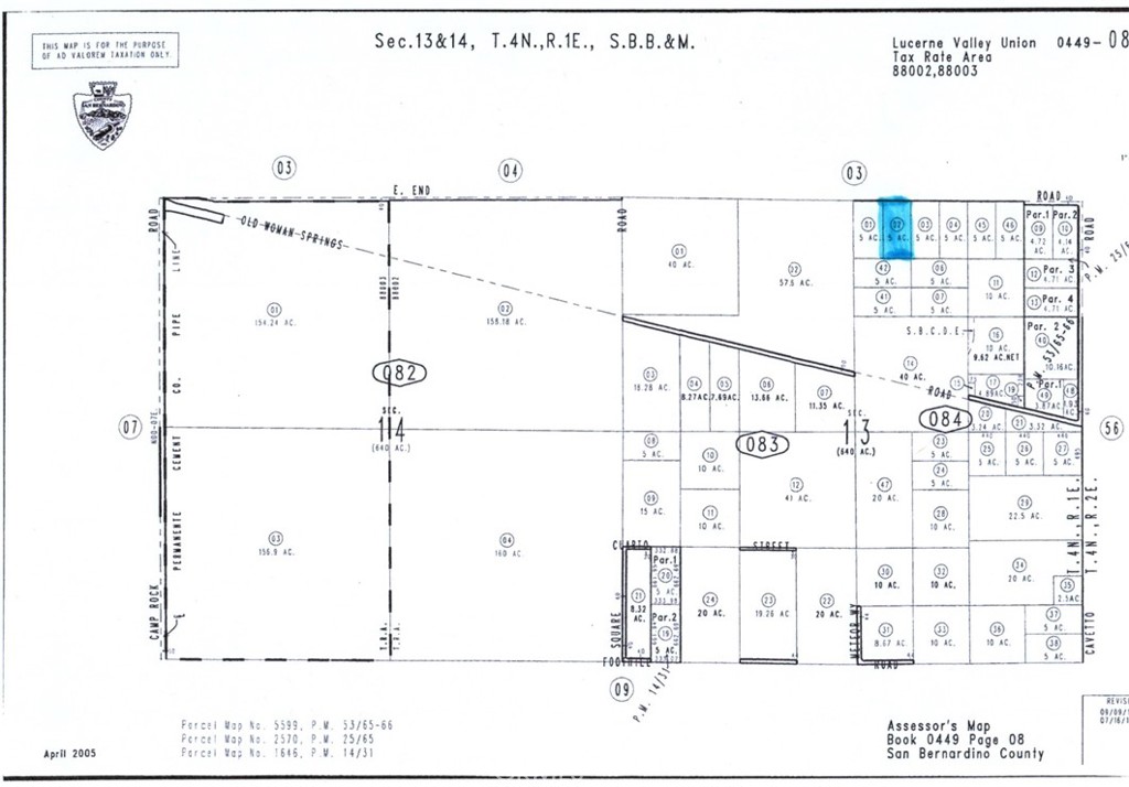 0 E End Road, Lucerne Valley, CA 92356 — photo 1