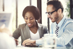 Real Estate Agents working together