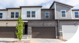 Exterior of townhomes in a row