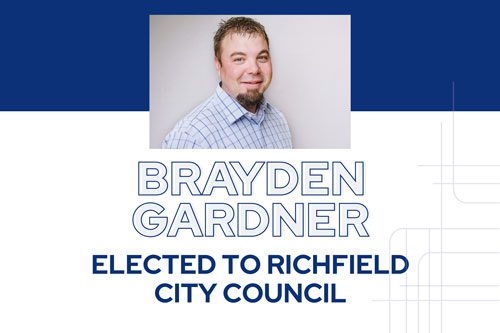 Brayden Gardner voted into the Richfield City Council