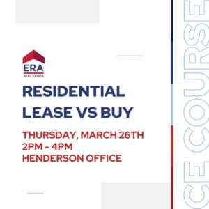 CE Course: Residential Lease vs Buy