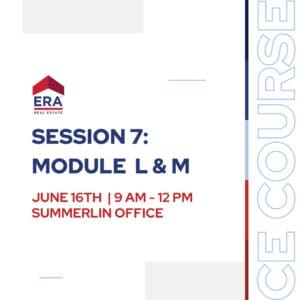 CE Course: Session 7 - Module L, M