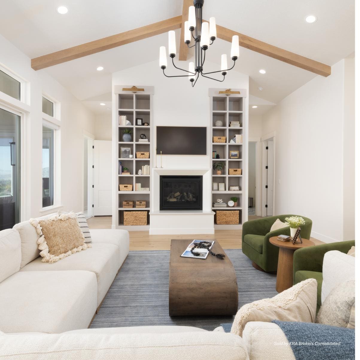 Light-filled living room in a home sold by ERA Brokers Consolidated